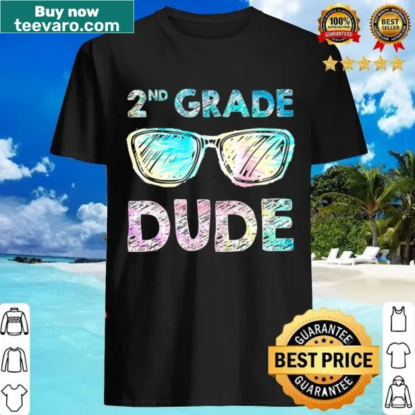 Tie dye shirt for boys in 2nd grade with 'Dude' text