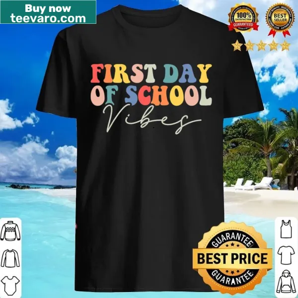 Cheerful back to school shirt for teachers