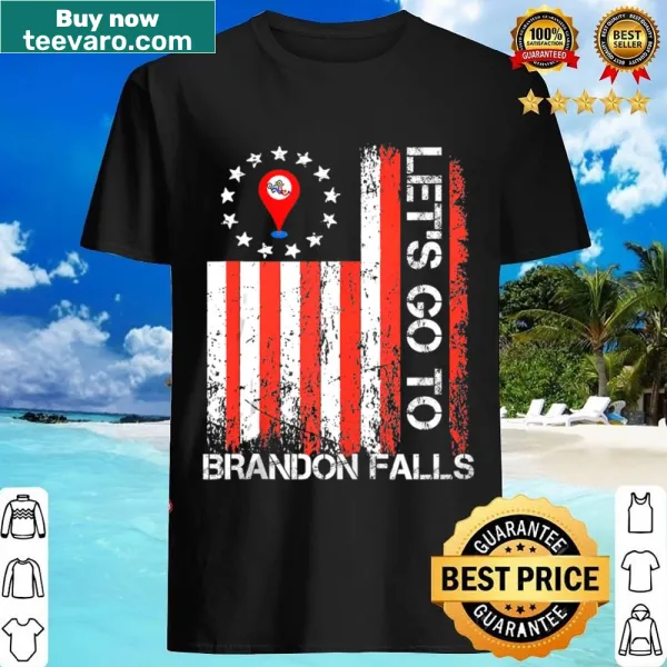 Tank top depicting Brandon Falls with a map illustration.