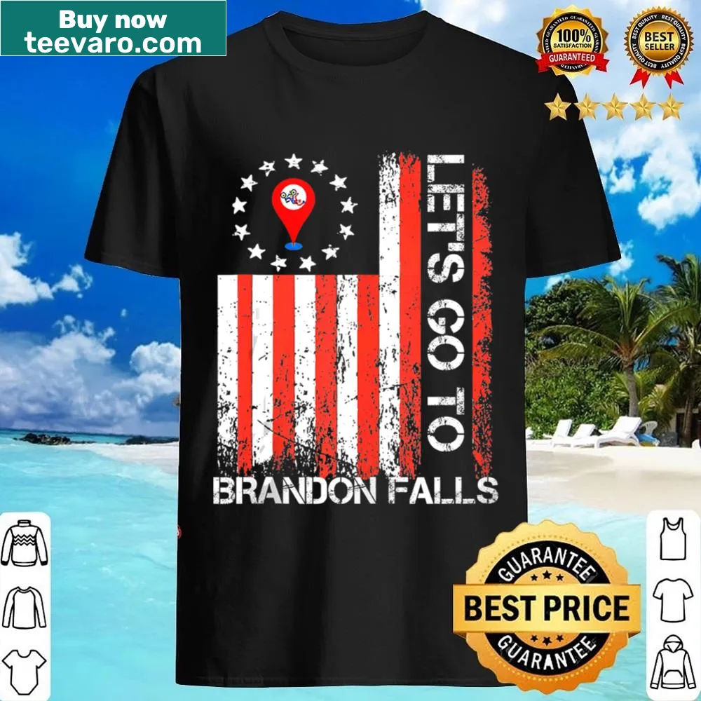 Tank top depicting Brandon Falls with a map illustration.