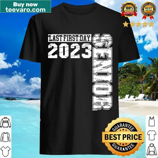 Senior Class of 2023 back to school shirt with bold text