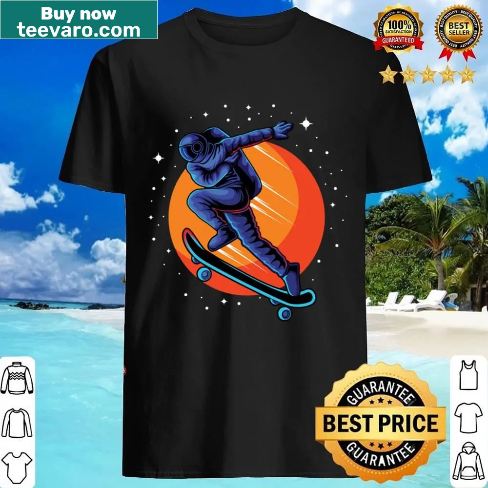 Shirt featuring a design focusing on running and skating