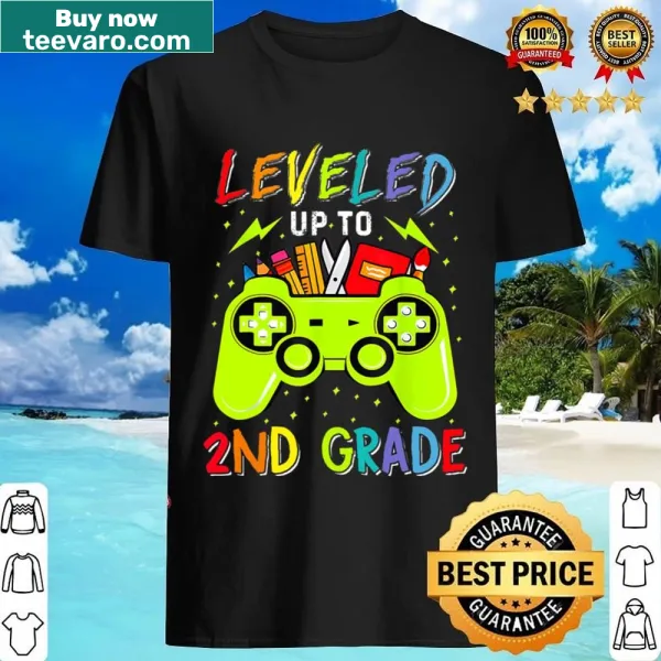Video game themed shirt for boys celebrating 2nd grade.
