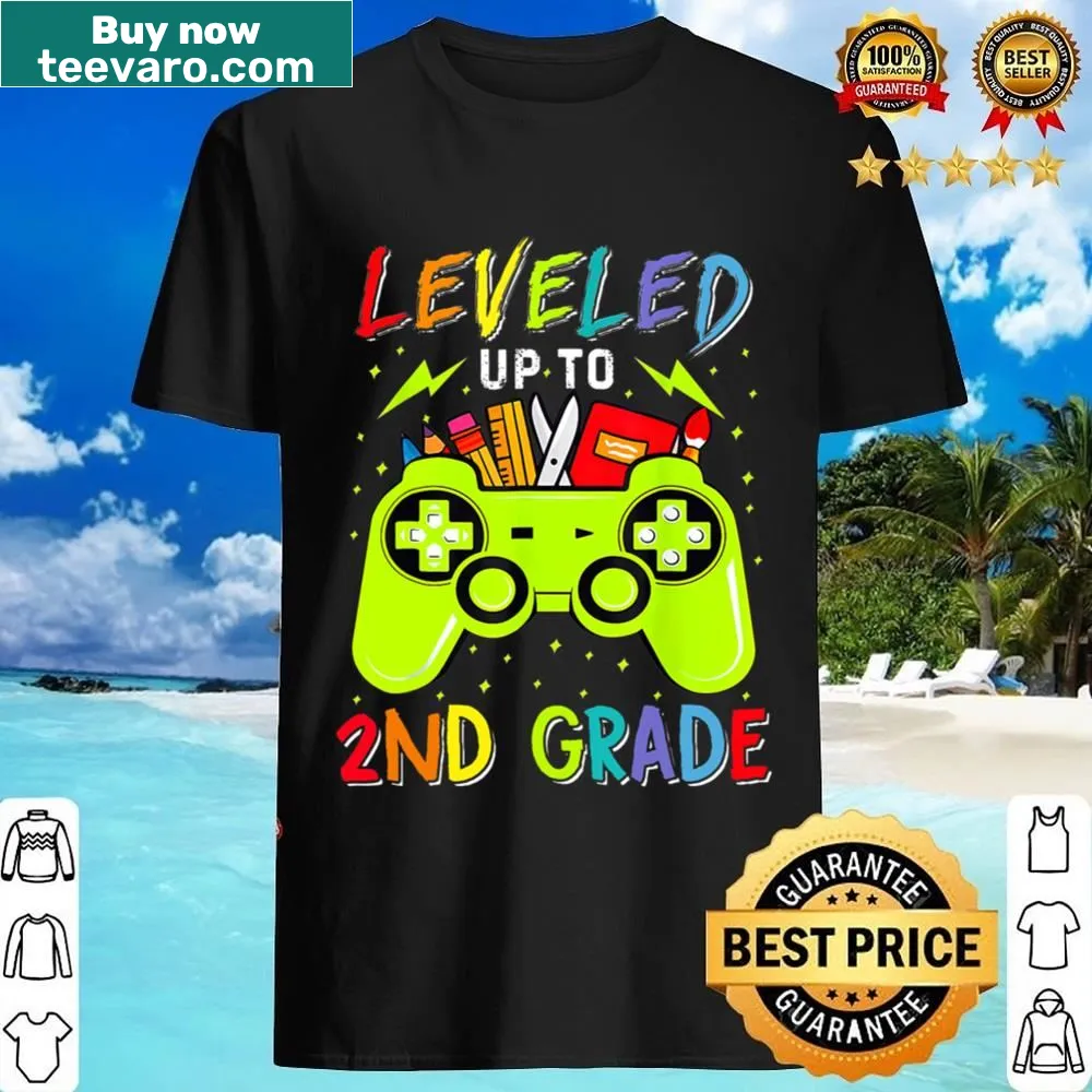 Video game themed shirt for boys celebrating 2nd grade.