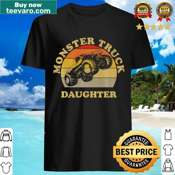 Vintage monster truck graphic shirt for back to school