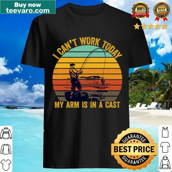 Funny fishing-themed t-shirt featuring a cast and humorous text