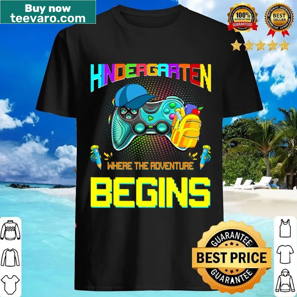 Shirt with Ready To Unlock Kindergarten text for students