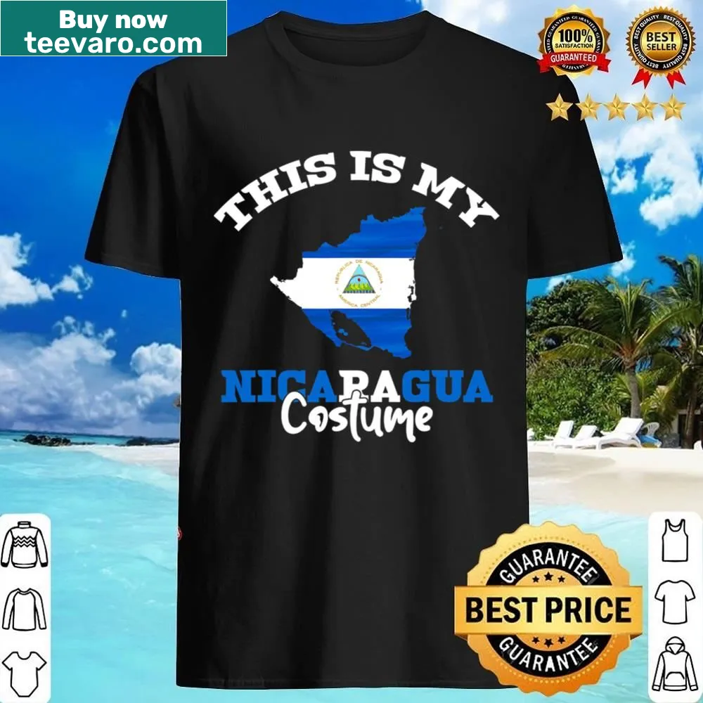 Nicaragua flag themed Halloween costume T-shirt for women