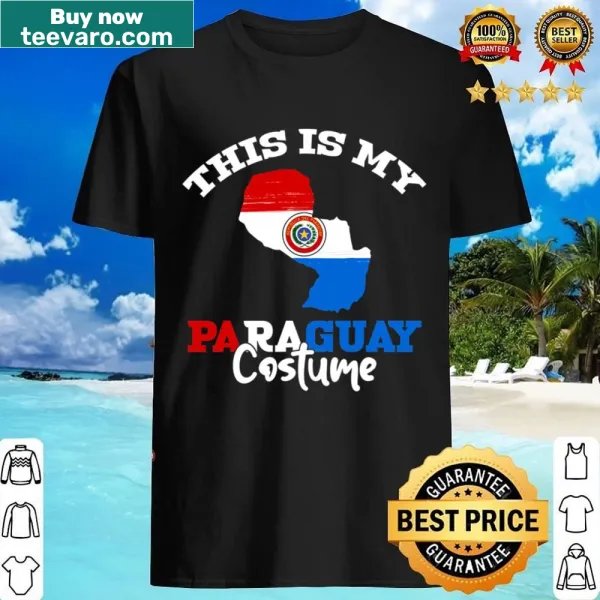 Paraguay flag-themed t-shirt with Halloween costume text