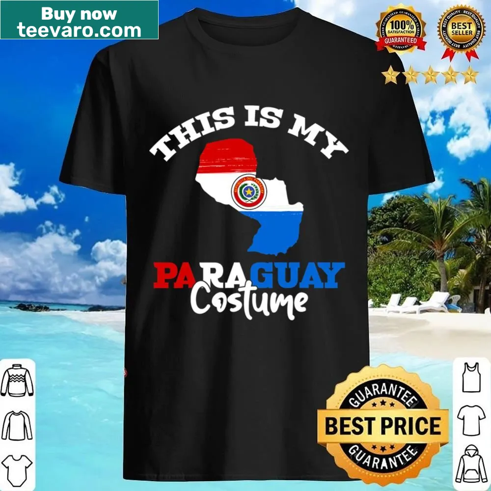 Paraguay flag-themed t-shirt with Halloween costume text