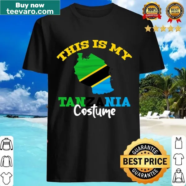 Tanzania flag themed Halloween costume T-shirt for women