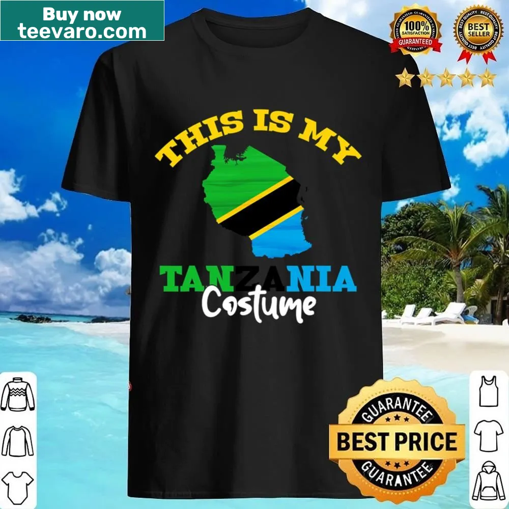Tanzania flag themed Halloween costume T-shirt for women