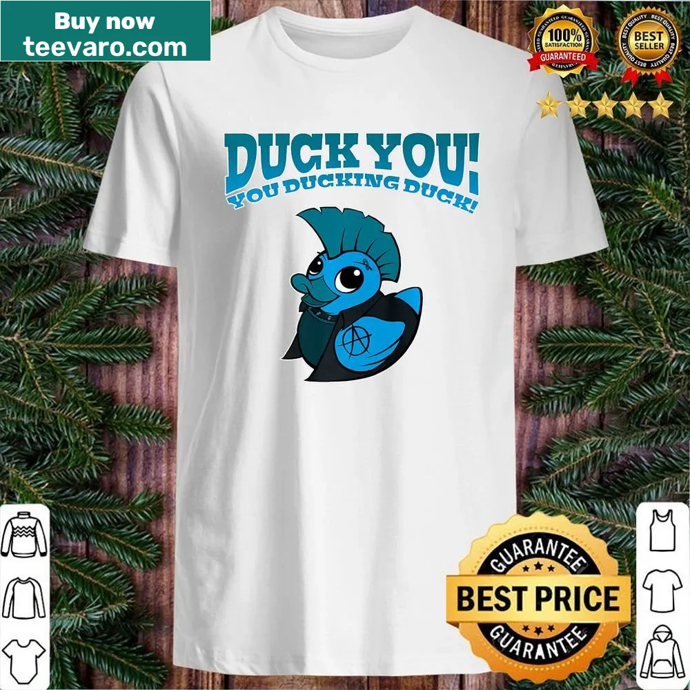 Funny T-shirt featuring a play on words about ducks.