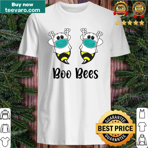 Funny Halloween shirt with Boo Bees text and a ghost illustration