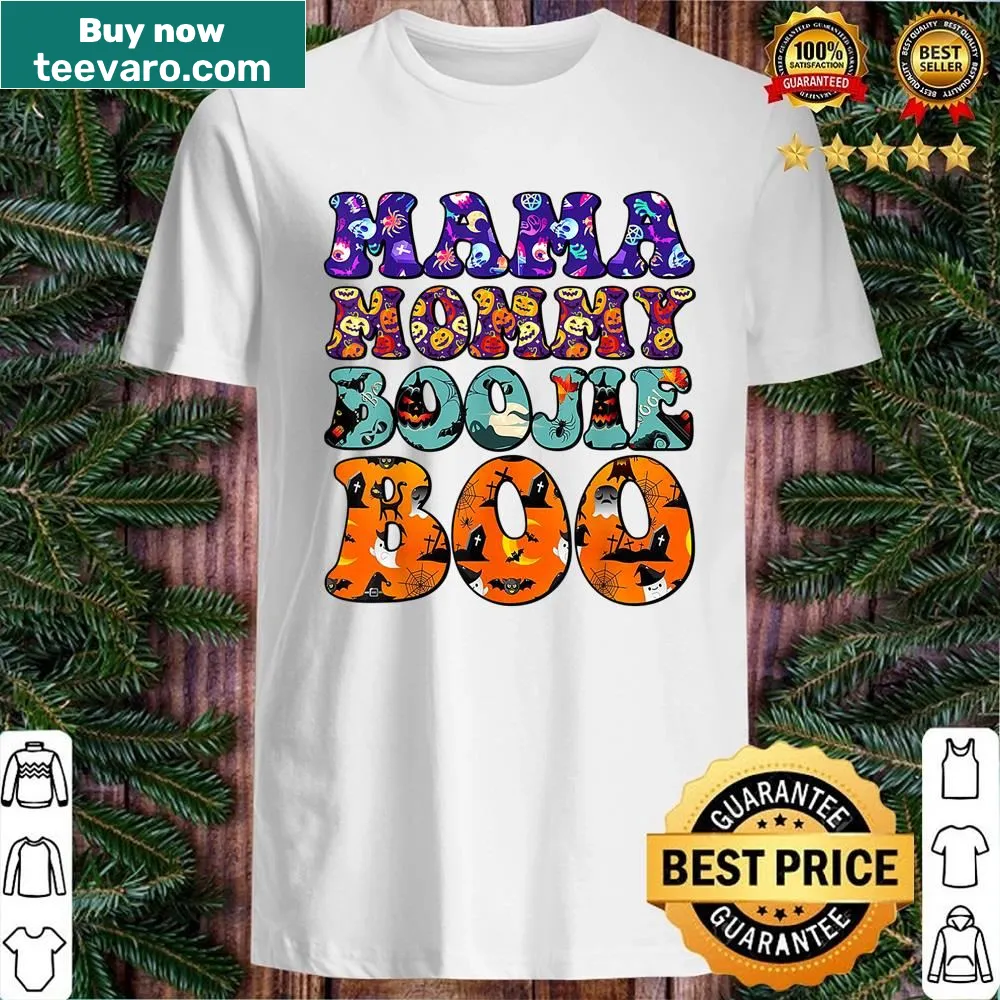 Funny Halloween shirt for moms with spooky pumpkin and text design