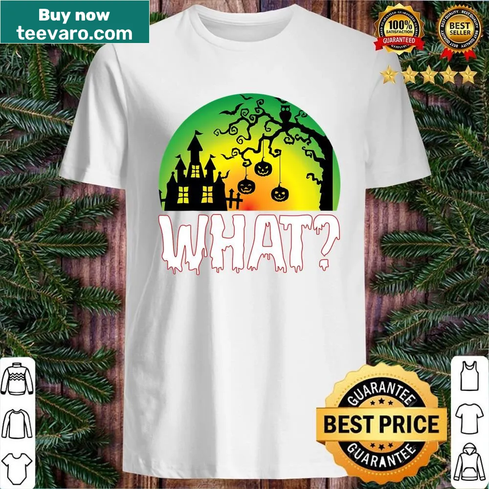 Funny Halloween shirt with a cat holding a knife