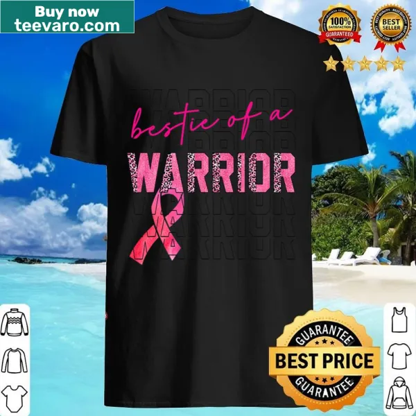 Leopard print Bestie of a Warrior t-shirt with a heart design
