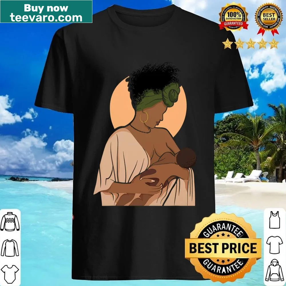 Shirt promoting breastfeeding awareness with a thoughtful message