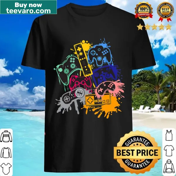 Vintage video controller graphic T-shirt design