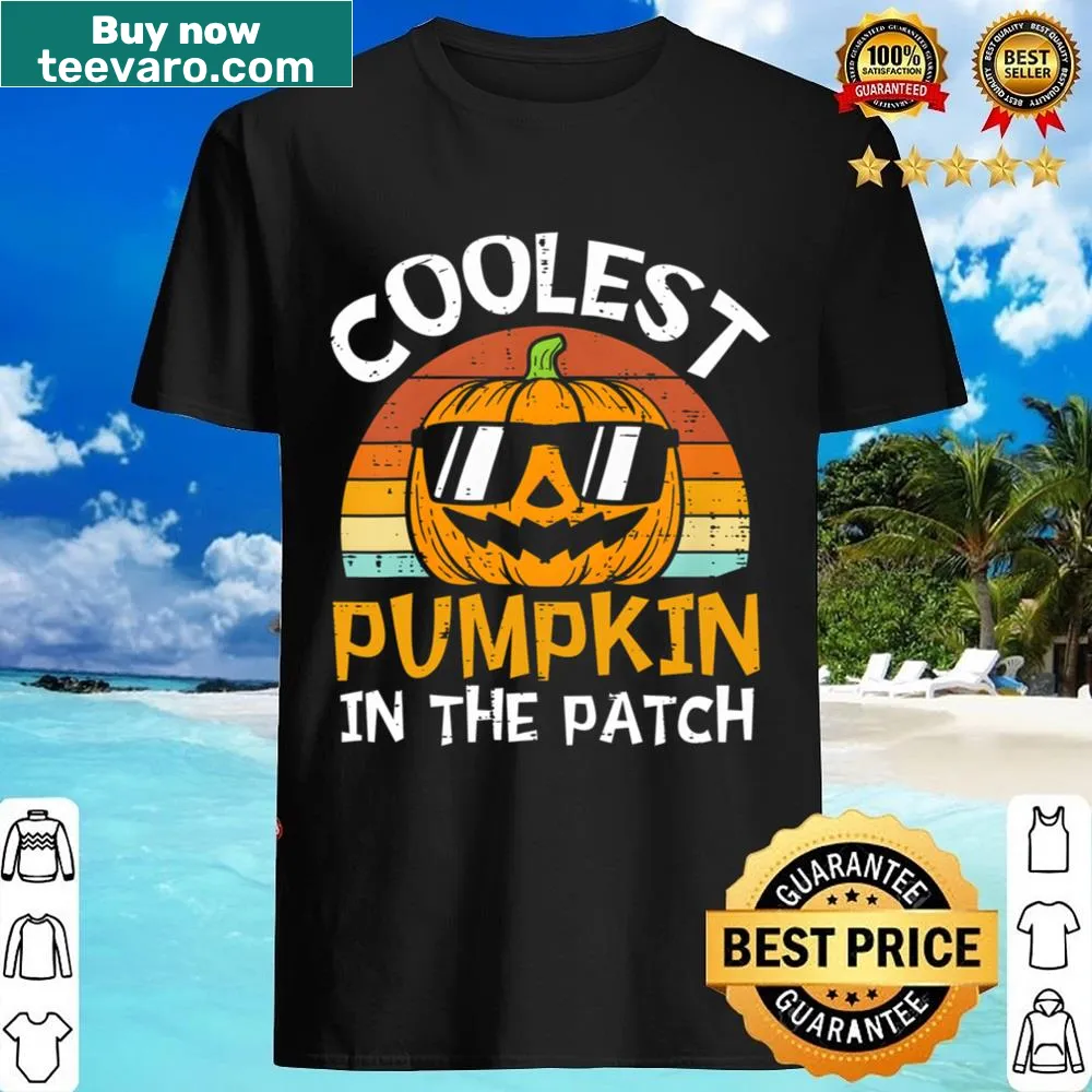 Fun Halloween shirt featuring a cool pumpkin design for kids.
