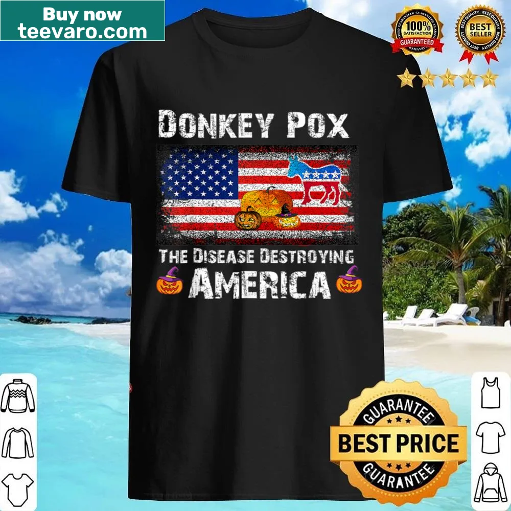 Halloween shirt with satirical graphic about politics