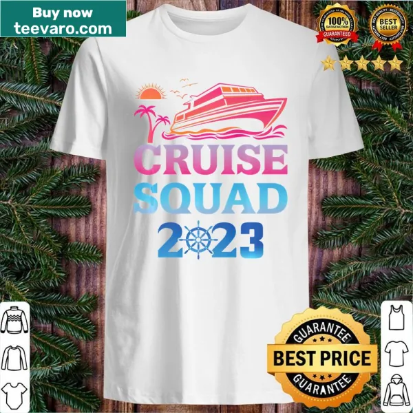 Family Cruise Squad 2023 T-shirt with playful typography and graphics