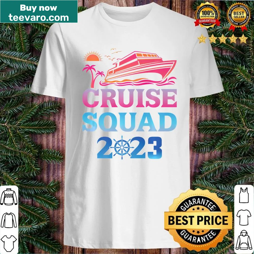 Family Cruise Squad 2023 T-shirt with playful typography and graphics