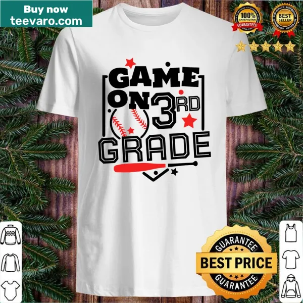 Funny baseball-themed shirt for 3rd graders