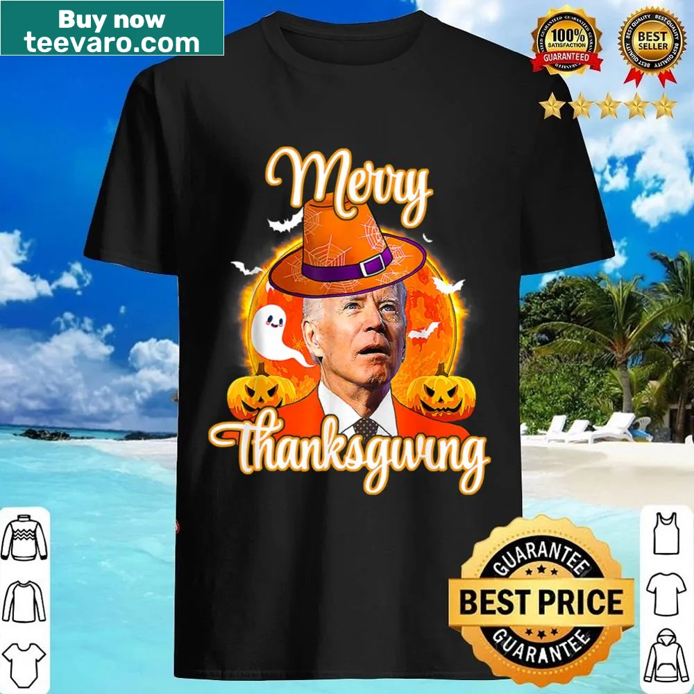 Vintage-style shirt featuring a humorous Joe Biden Thanksgiving design