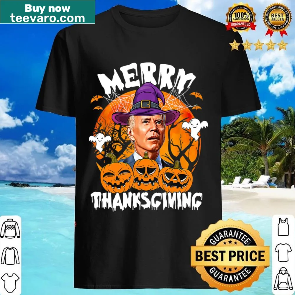 Vintage-style Thanksgiving shirt with humorous design referencing Joe Biden.