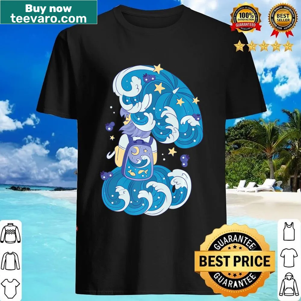Chibi kawaii shirt featuring anime art and the word senpai.