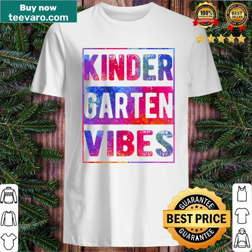 Cheerful kindergarten shirt with welcoming graphics and text