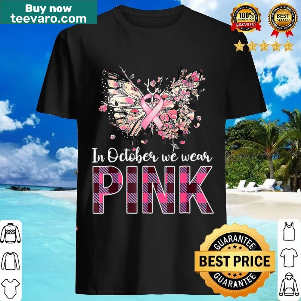 Butterfly graphic for breast cancer awareness shirt