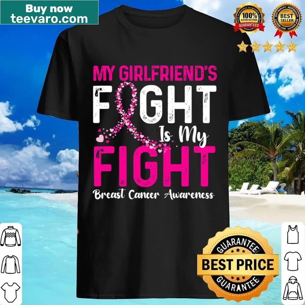 Breast cancer awareness t-shirt with supportive text design