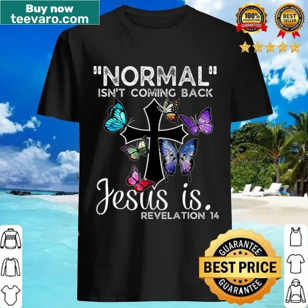 Inspirational Christian shirt with butterfly art and faith message