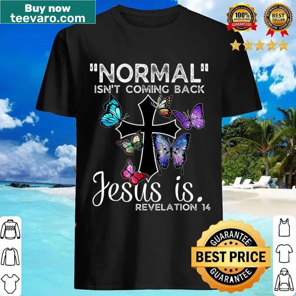 Inspirational Christian shirt with butterfly art and faith message