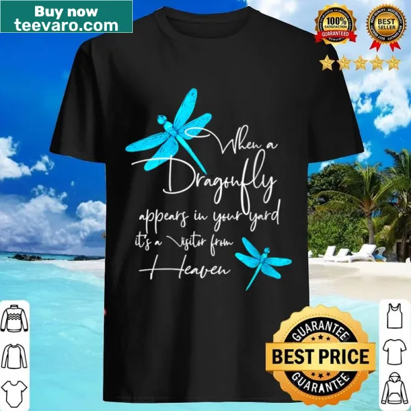 Illustrated dragonfly T-shirt symbolizing spirituality