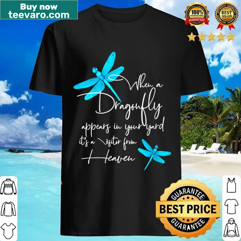 Illustrated dragonfly T-shirt symbolizing spirituality