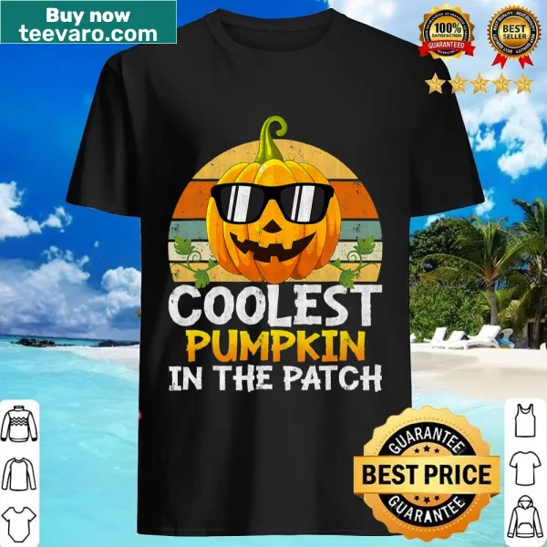 Cartoon pumpkin Halloween shirt for kids with cheerful design
