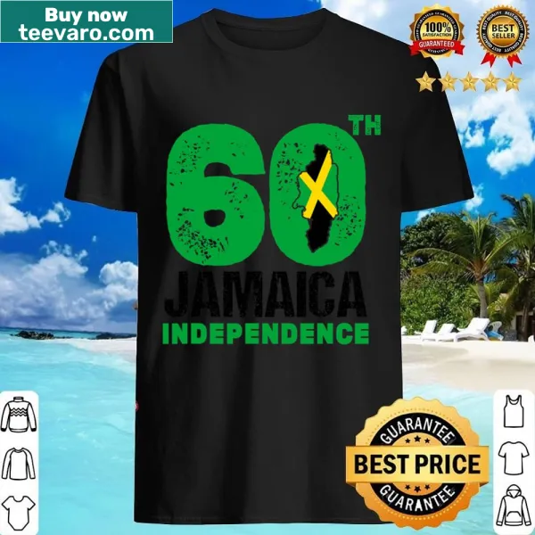 Vintage Jamaican map design with flag for Independence Day