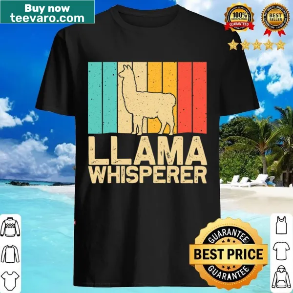 Vintage llama art shirt for kids and adults