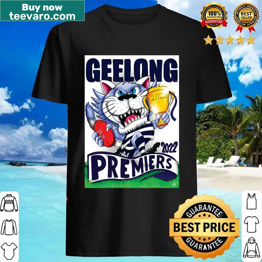 Shirt with Adam Giles' charming cat illustrations