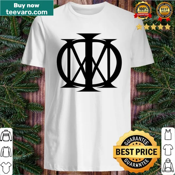 Black shirt with a pattern of various abstract dream logos