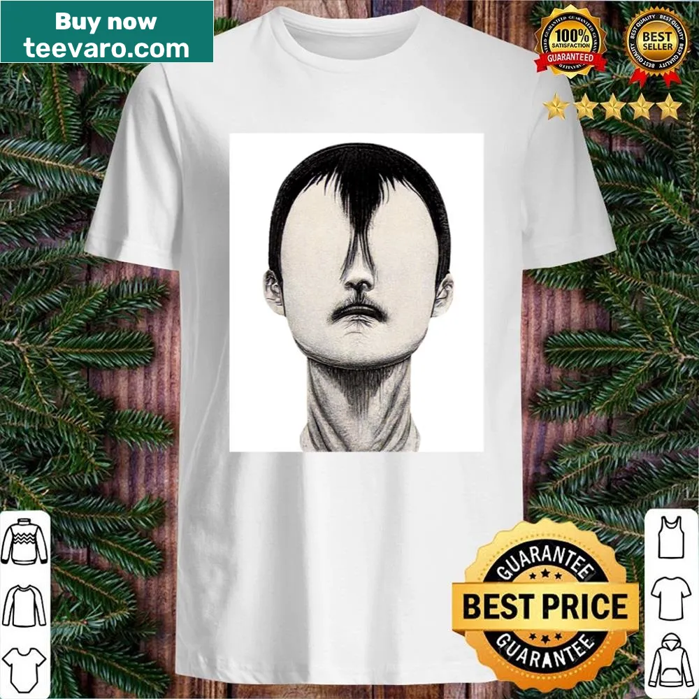 Playful graphic shirt with humorous blind man design