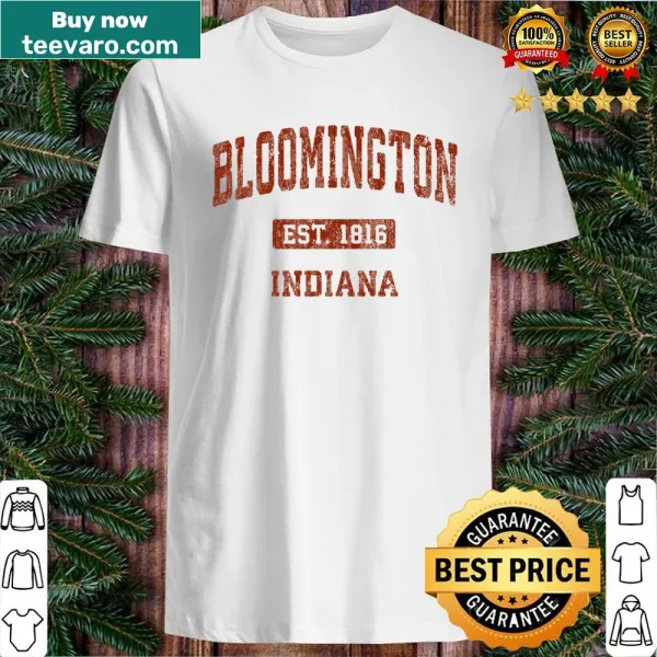 Vintage sports design shirt representing Bloomington Indiana