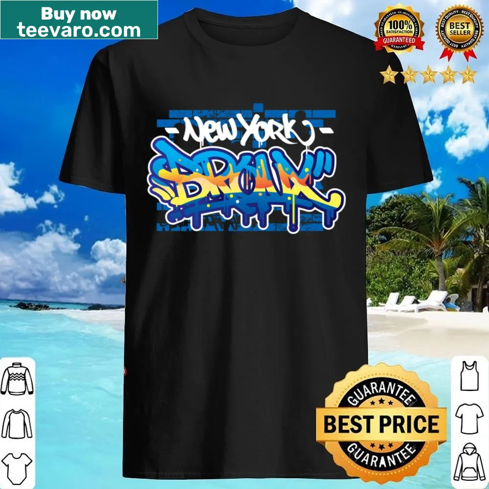 Urban-inspired Bronx Graffiti Shirt with artistic lettering