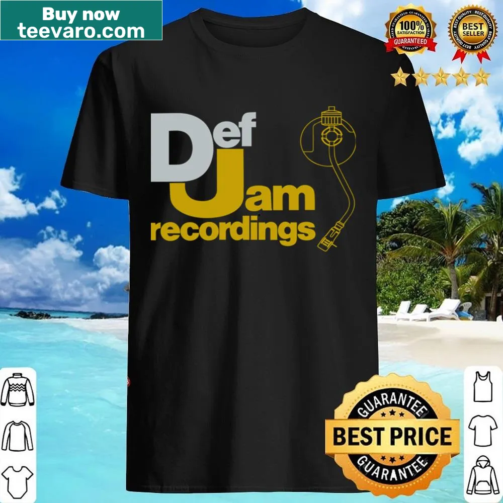 DJ recordings themed shirt with playful typography
