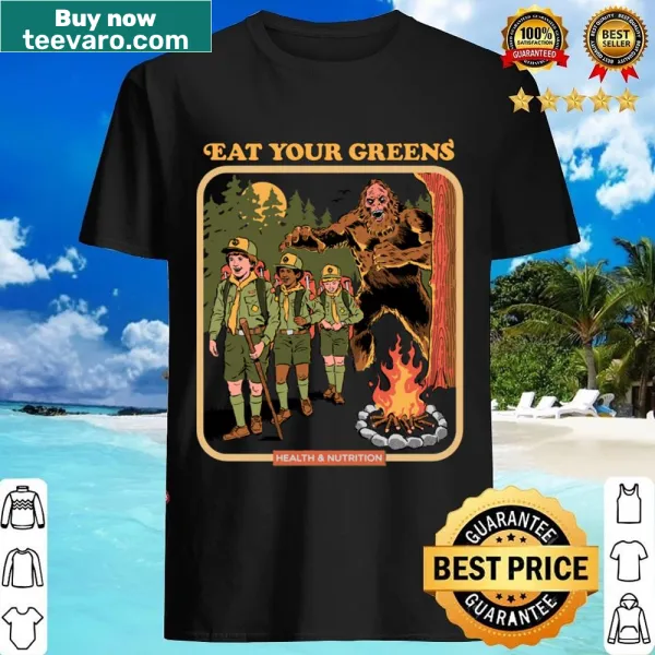 Typography shirt promoting 'Eat Your Greens'