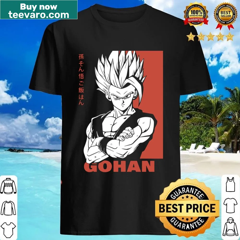 Vintage-style Dragon Ball Super Gohan graphic t-shirt