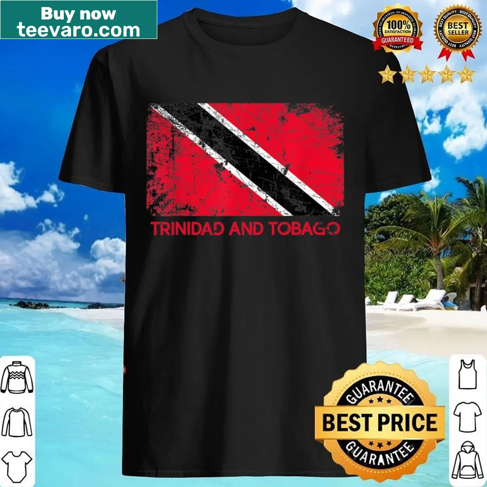 Vintage distressed Trinidad and Tobago flag shirt